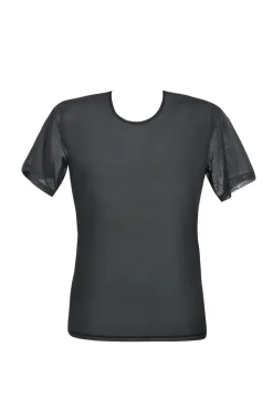 Transparentes Shirt aus Mesh Partyoutfit Clubwear