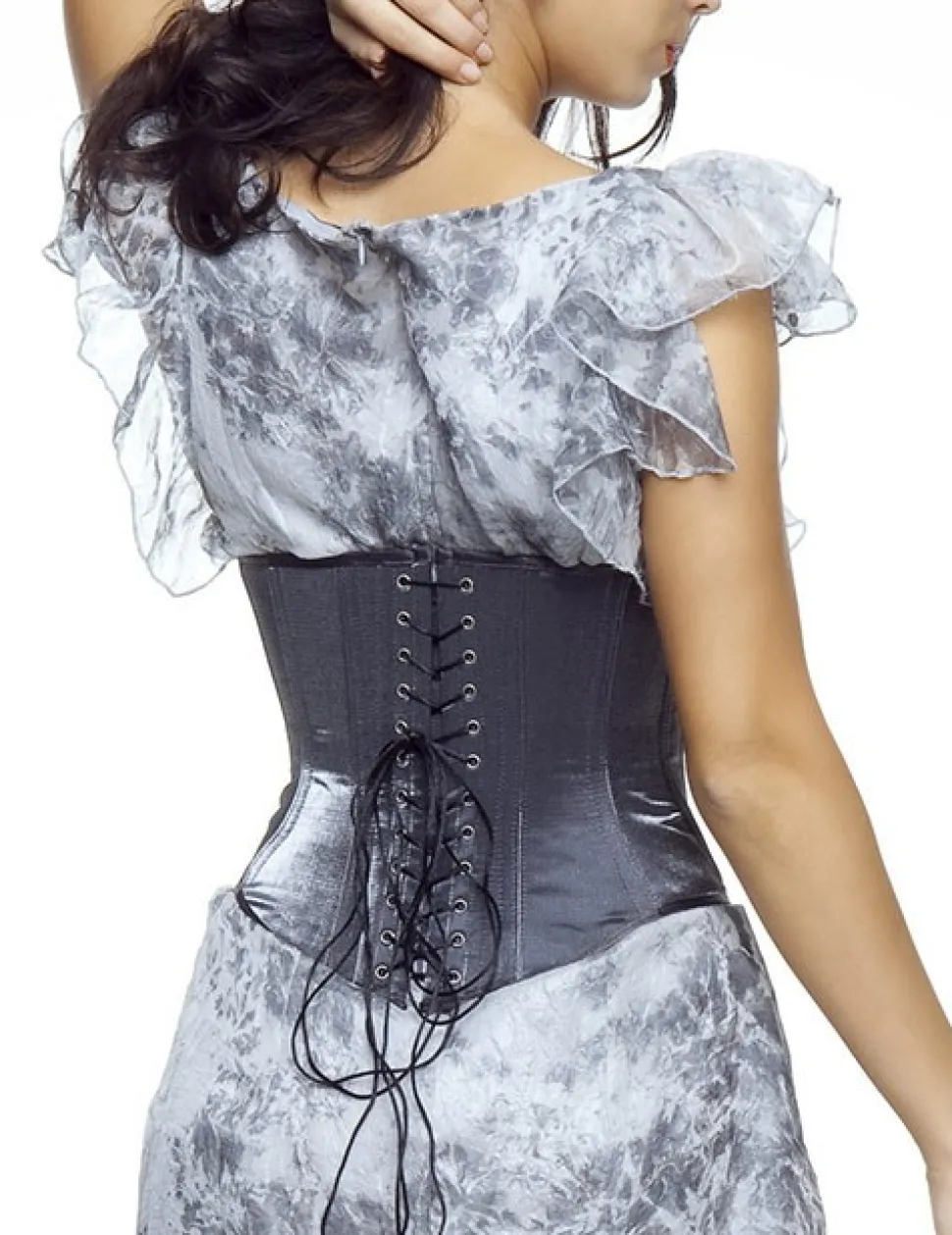Unterbrust-Korsett Eka (glanz) silber