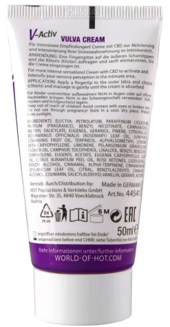 V-Activ Vulva Cream mit CBD