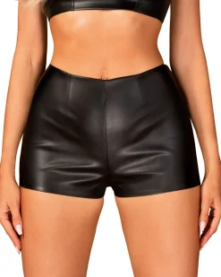 verführerische Shorts im edlen Wetlook aus weichem und dehnbarem Material