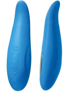 Vibrator Gusto mit rotierender Spitze, blau