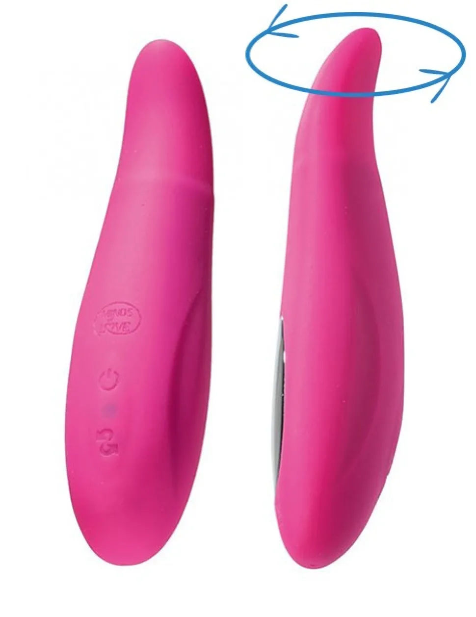 Vibrator Gusto mit rotierender Spitze, pink