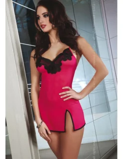 Vikrit Negligeé & Panty LC 90102 rot