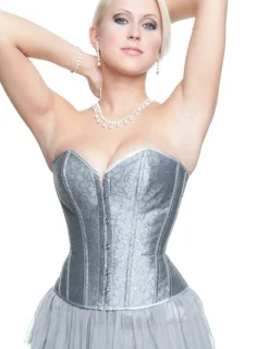 Vollbrust-Korsett Jacquard-Muster