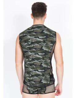 V-Shirt Military in camouflage