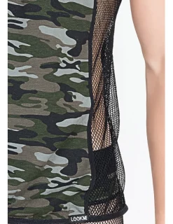 V-Shirt Military in camouflage