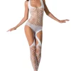 weißer Bodystocking BS060 von Passion Universalgröße