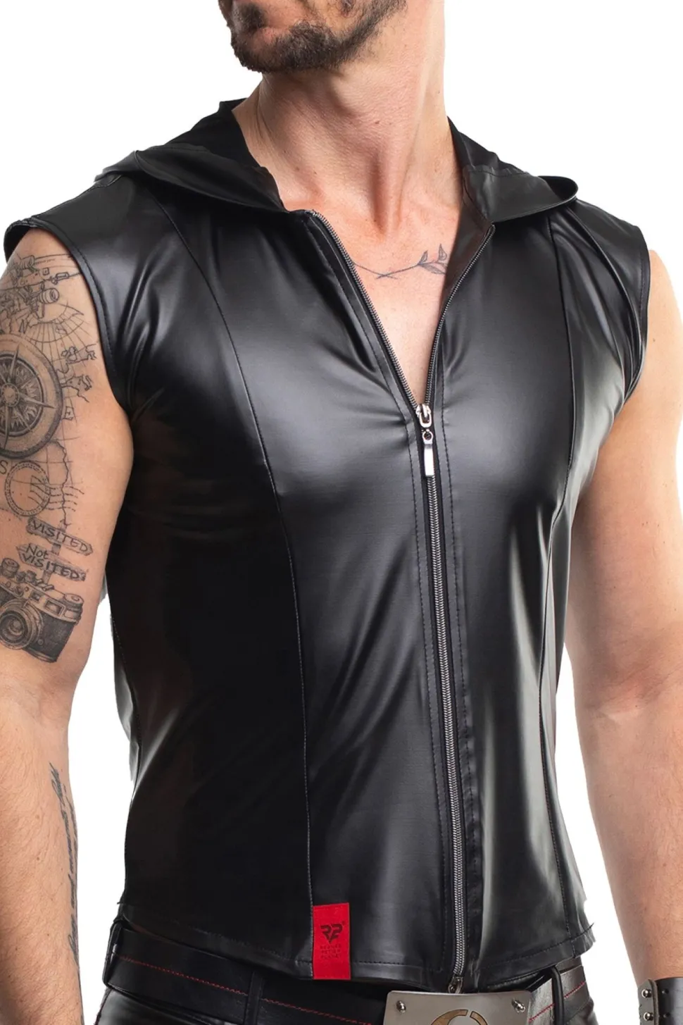 Weste mit Reißverschluss und Kapuze