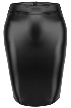 Wetlook Bleistiftrock Curve