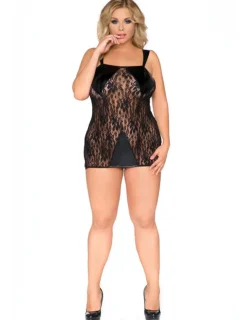 Wetlook Chemise SB/1005 schwarz