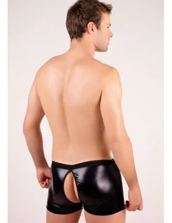 Wetlook Herren Boxershort ouvert schwarz