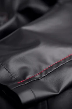 Wetlook Herren Mantel schwarz