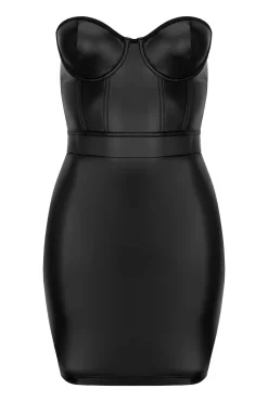 Wetlook Kleid Blackelia