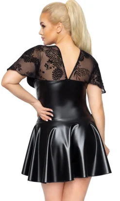 Wetlook Minikleid Lack Tüll