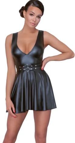 Wetlook Party Kleid schwarz
