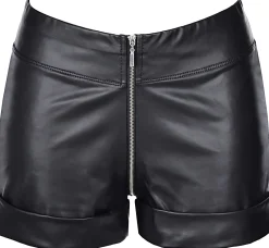 Wetlook Shorts elastisch schwarz