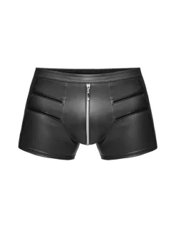 Wetlook Shorts mit Reißverschluss