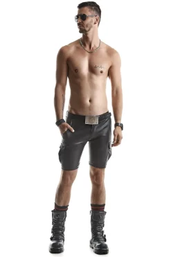 Wetlook Shorts mit Taschen im Cargostil