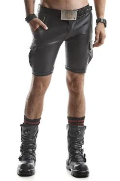 Wetlook Shorts mit Taschen im Cargostil