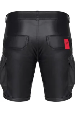 Wetlook Shorts mit Taschen im Cargostil