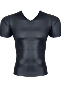 Wetlook T-Shirt kurzärmlig schwarz