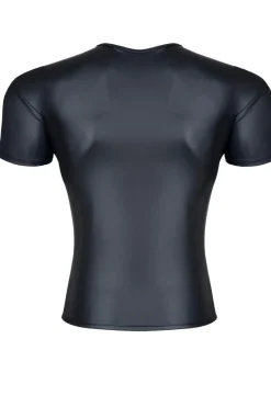 Wetlook T-Shirt kurzärmlig schwarz