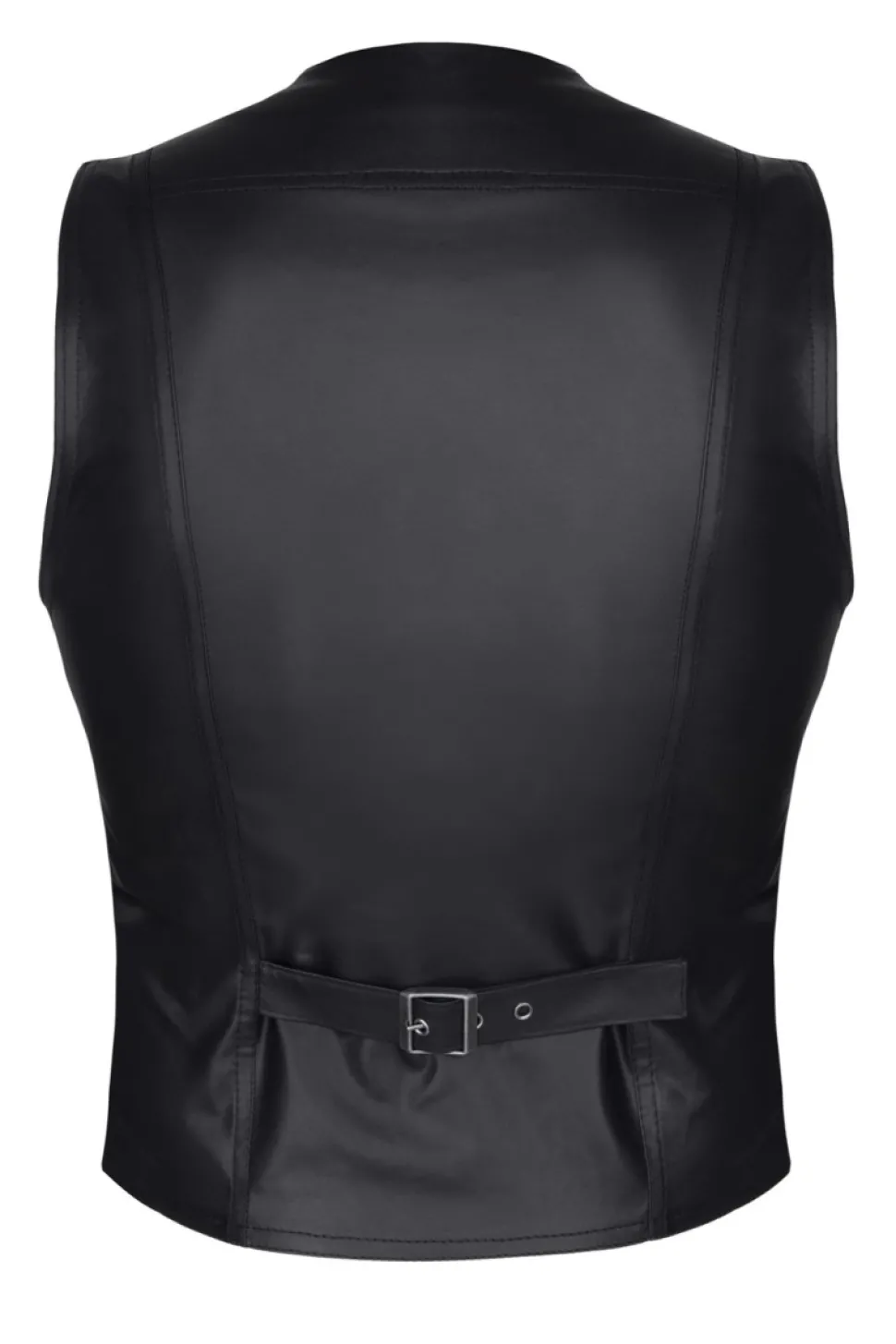 Wetlook Weste Metallschnalle Slim-Fit