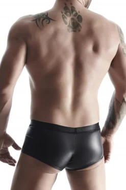 Wetlook-Short mit Gummibund