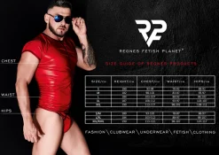 Wetlook-Short mit Gummibund